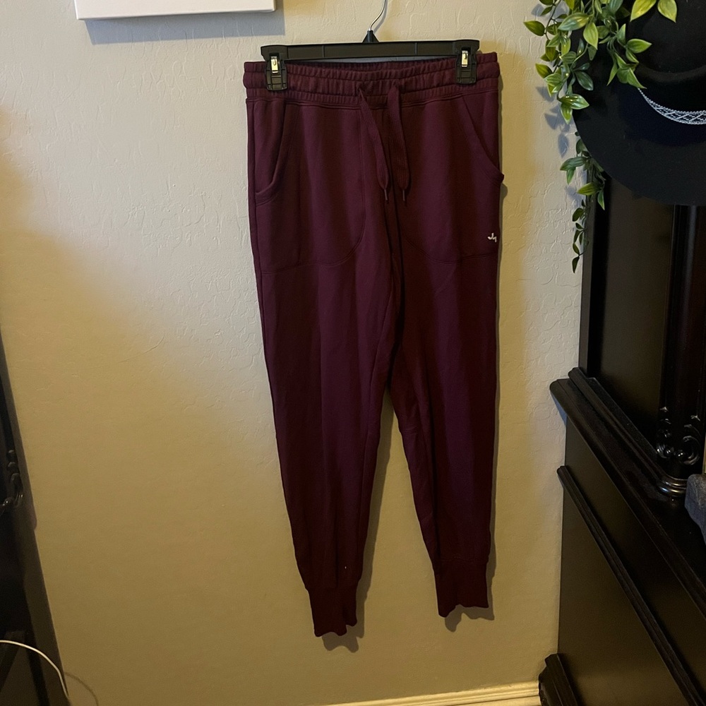 Maroon Drawstring Joggers. Size XS.